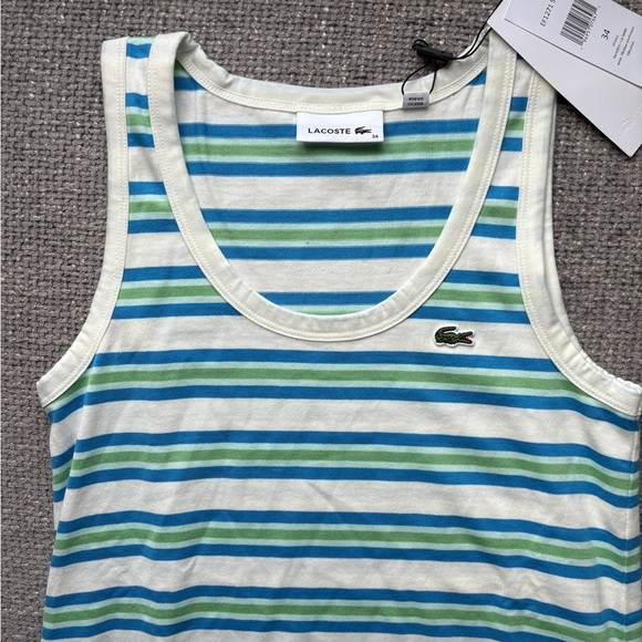 BNWT Lacoste Striped Cotton Dress β Size 34 - Picture 8 of 10